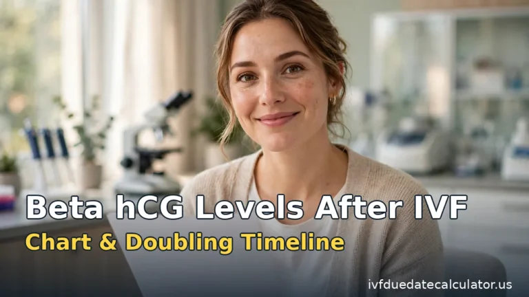 Beta hCG levels after IVF transfer chart and guide with blood test report