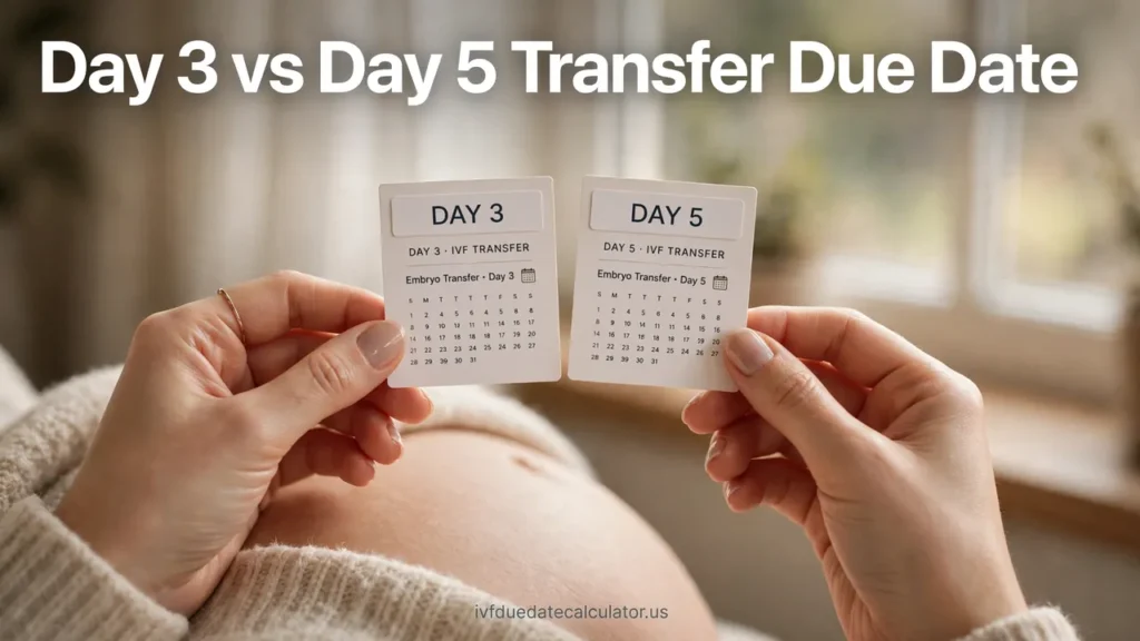 Day 3 vs Day 5 transfer due date comparison - how embryo stage changes your IVF due date