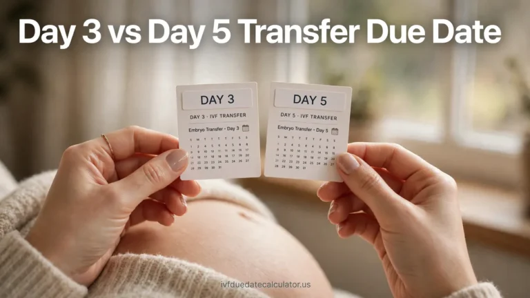 Day 3 vs Day 5 transfer due date comparison - how embryo stage changes your IVF due date