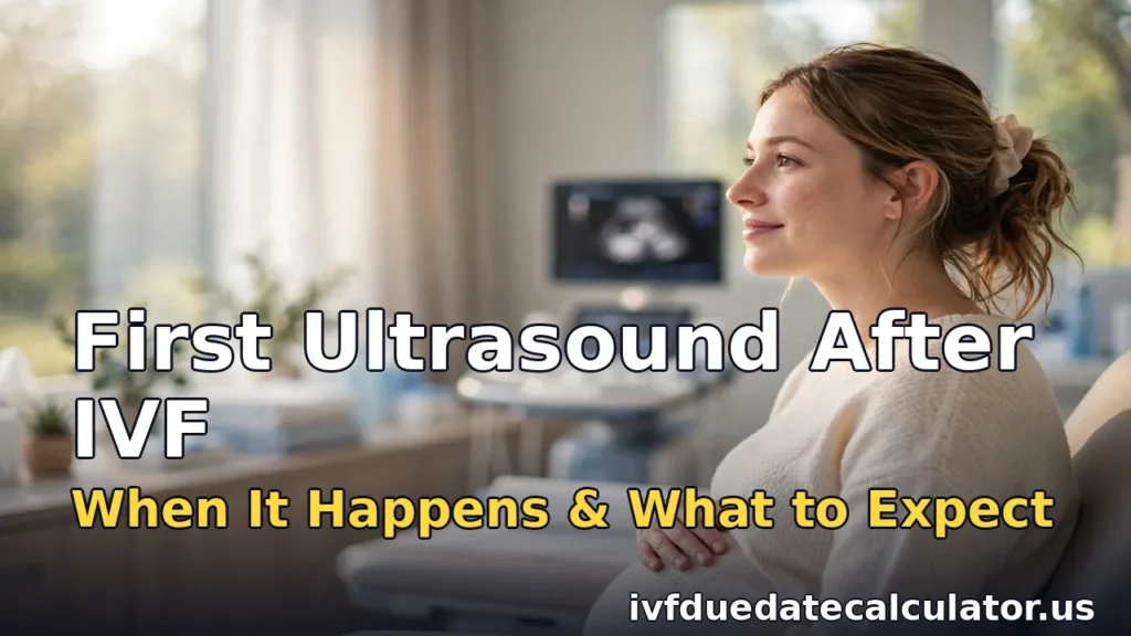 first ultrasound after ivf - when your first scan happens and what to expect