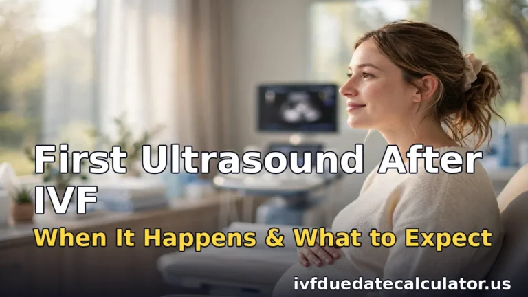first ultrasound after ivf - when your first scan happens and what to expect