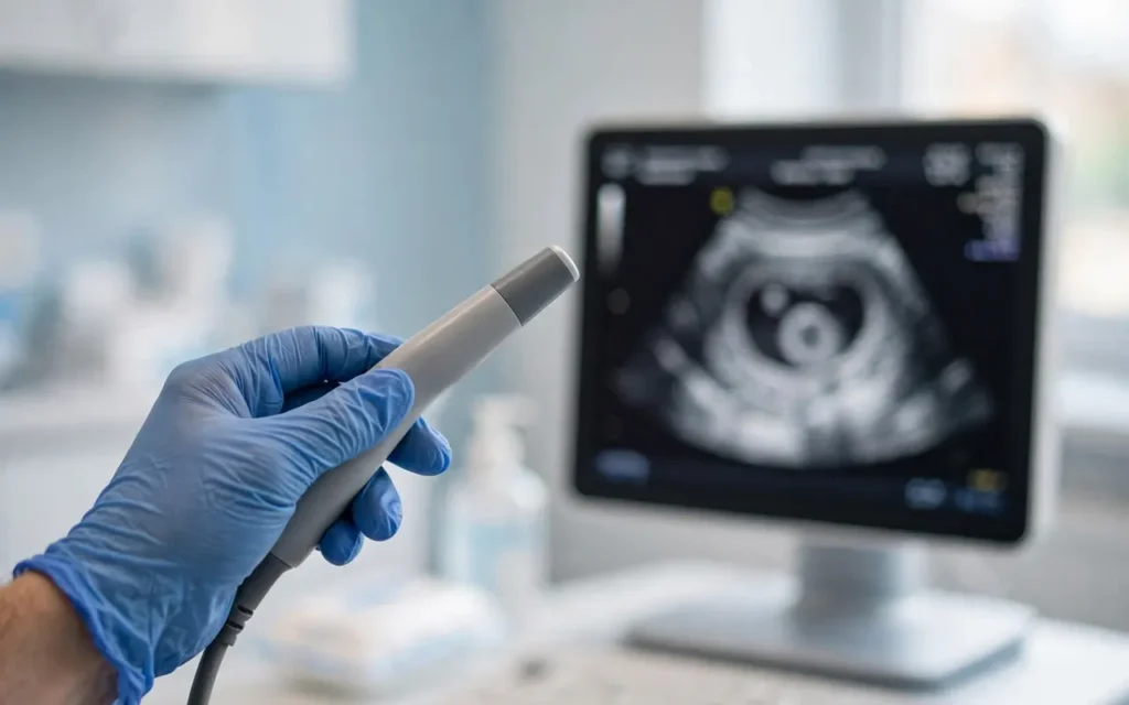 first ultrasound after ivf transvaginal scan - how the early scan is done