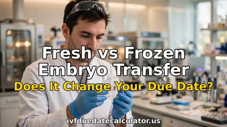 fresh vs frozen embryo transfer due date - does freezing change your IVF due date