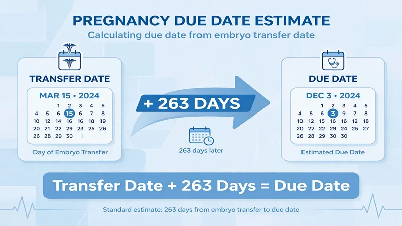 IVF 3-day transfer formula transfer date plus 263 days equals due date