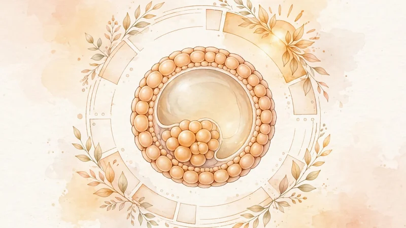 Illustration explaining the 261-day IVF due date formula for Day 5 blastocyst transfer