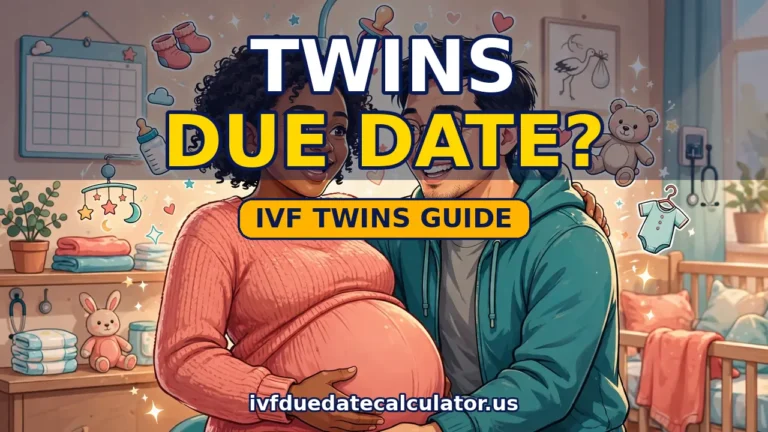 ivf due date calculator twins — estimate your twins' due date after IVF