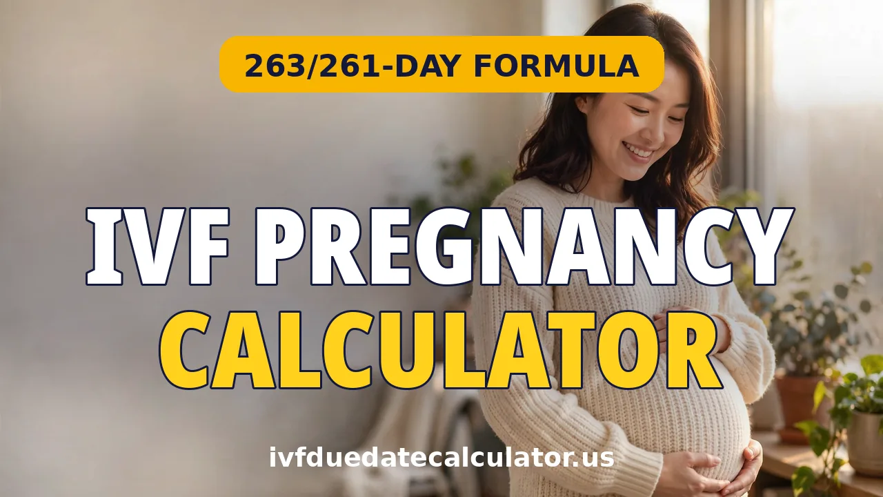 IVF pregnancy calculator - calculate due date, weeks and trimesters after embryo transfer